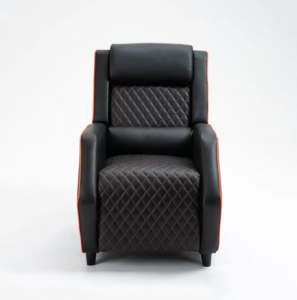 Chaise ergonomique en cuir PU reclinable à un divan de jeu Gamer avec repose-jambes