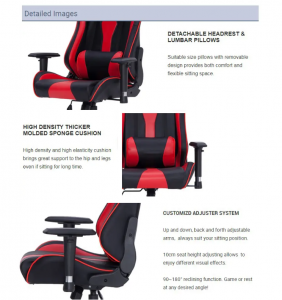 Silla De Oficina de Cuero Silla Gamer Rosa Classic Computer Pink Executive Chair